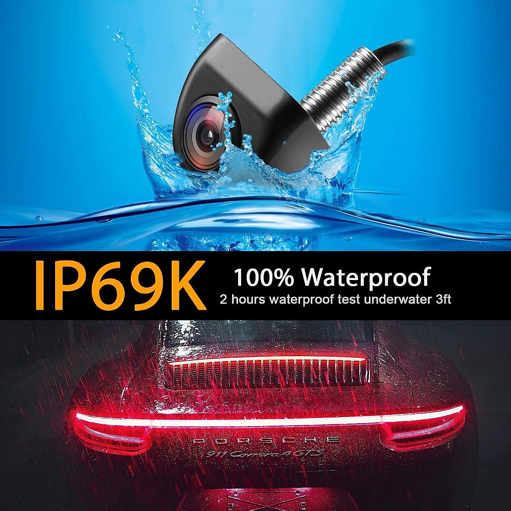 IP69K Waterproof Long Night Vision HD and Ultra Wide Angle Metal Reverse Rear View Backup Camera for Car Pickup Truck SUV RV Van Van Van 2025 - $23.99 –P3