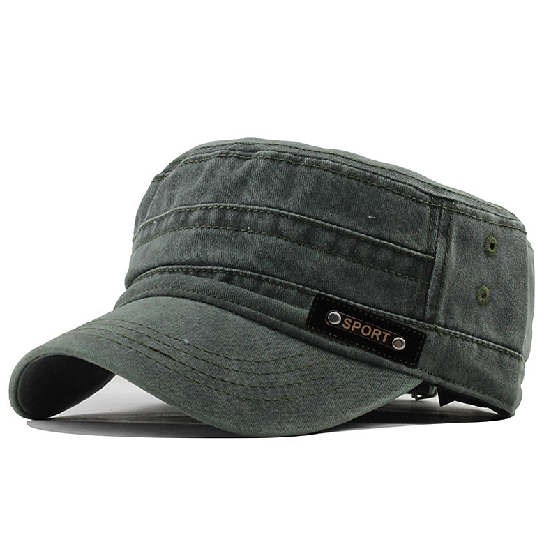 Four Seasons Casual Washed Cotton Flat Top Hat Unique Design Vintage Adjustable Fisher Caps Men Women Cap 2025 - $14.99 –P7