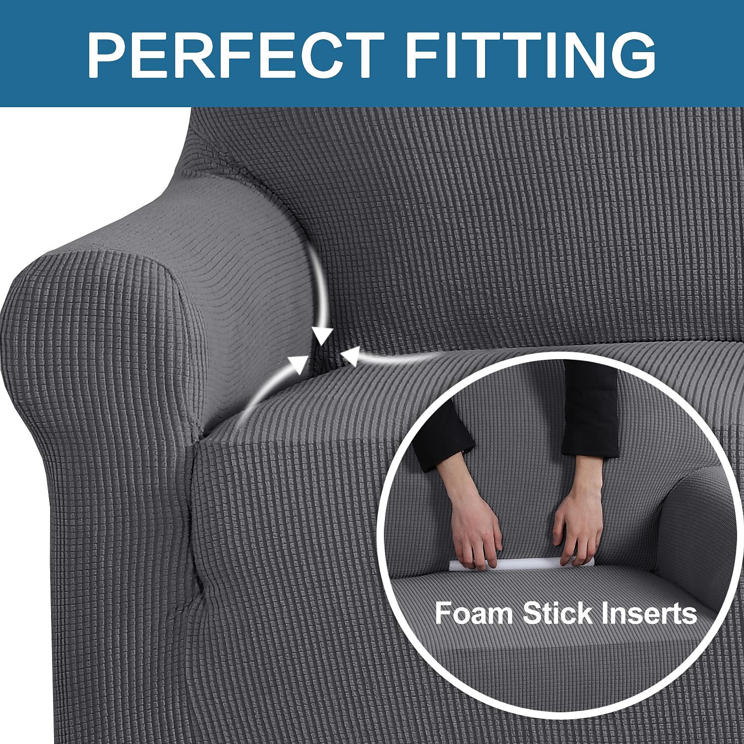 Multifit elastano jacquard sofá slipcover antiderrapante fácil cuidado pet scratch guard t-almofada, protetor de móveis elegante para casa de 2025 por $51.99 –P4