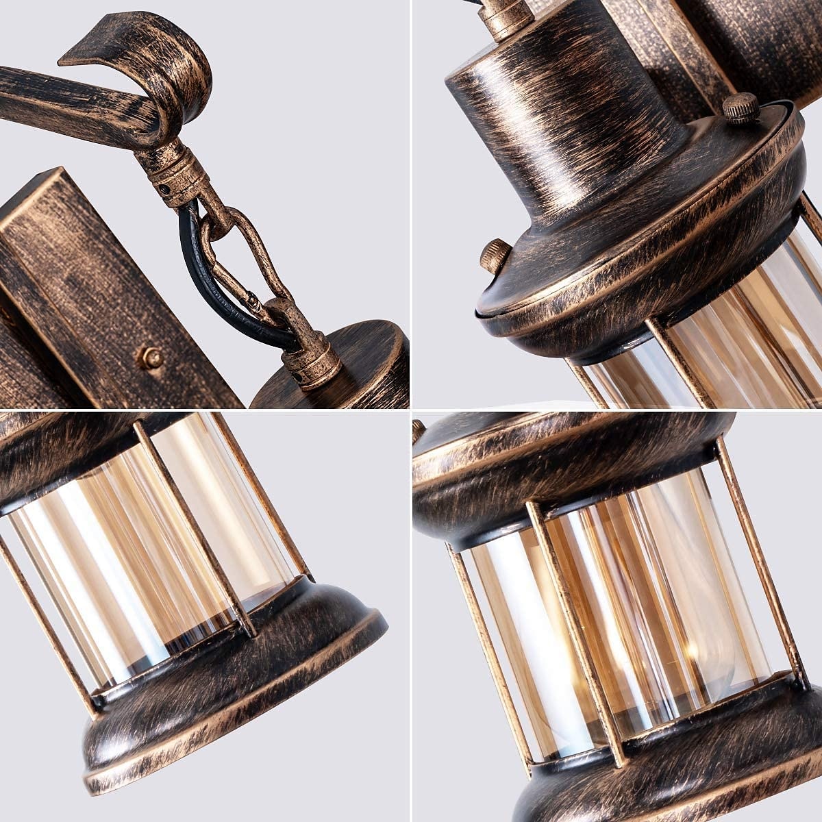 Wooden Retro Chandelier Industrial Retro Chandelier Black Metal Bedroom Dining Room Suspension Lantern Frame with Glass Shade House Loft Bar Coffee Decoration Chandelier Accessories, E27 2025 - $174.99 –P6