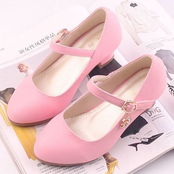 Girls' White Mary Jane Dress Shoes – Low Heel Princess Pumps with Moon Charm for Wedding, Party & Formal Occasions 2025 - $42.99 –P3