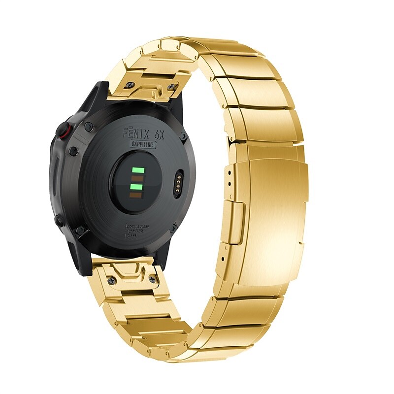 Pasek do zegarka na Garmin MARQ Descent G1 Fenix 7S Sapphire Solar / 6S Pro / 5S Plus Fenix 7 Sapphire Solar / 6 Pro / 5 Plus Forerunner 935 945 Stal nierdzewna Zastąpienie Pasek 20mm 22mm 26mm 2025 - $34.99 –P8