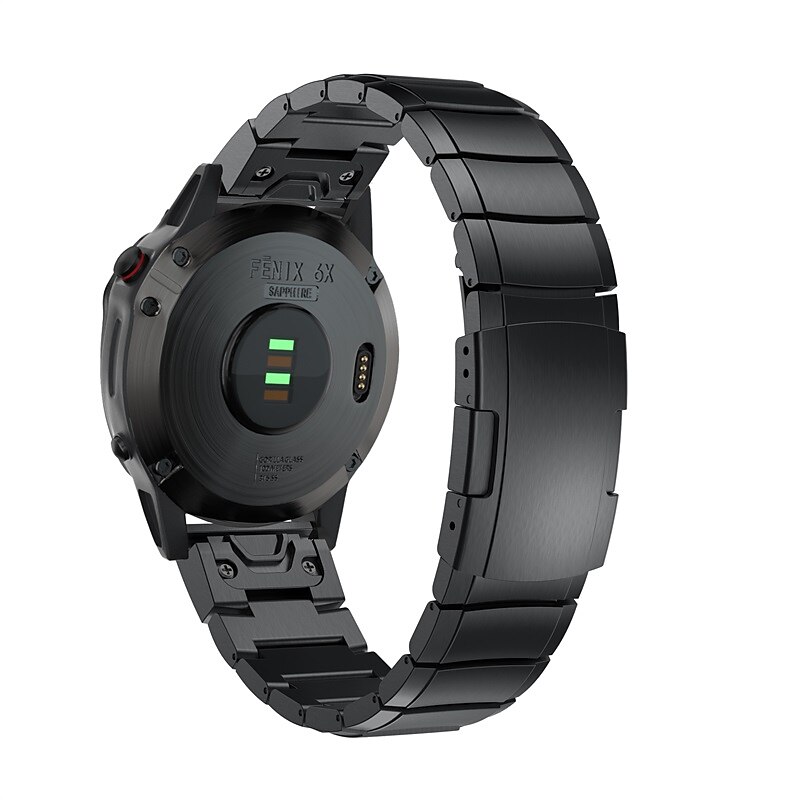 Pasek do zegarka na Garmin MARQ Descent G1 Fenix 7S Sapphire Solar / 6S Pro / 5S Plus Fenix 7 Sapphire Solar / 6 Pro / 5 Plus Forerunner 935 945 Stal nierdzewna Zastąpienie Pasek 20mm 22mm 26mm 2025 - $34.99 –P7