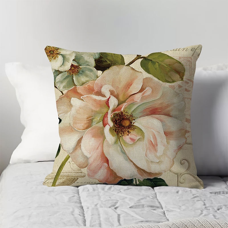 capa de almofada lateral dupla floral 4 unidades quadradas decorativas macias capa de almofada capa de almofada fronha para sala de estar do quarto almofada interior lavável à máquina de qualidade de 2025 por $28.99 –P7