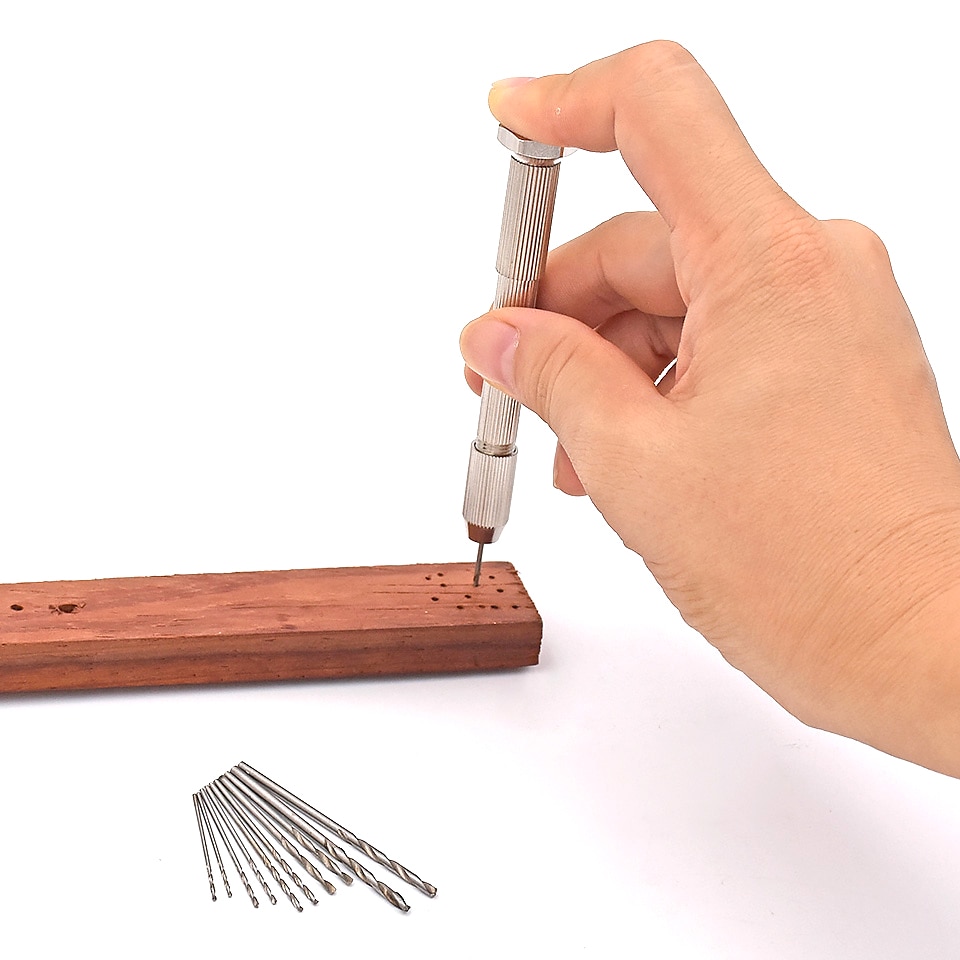 0.5-3mm Small Round Head Twist Drill Mini Micro Hand Drill Woodworking Drilling Tools Manual Twist Drill Bit Hand Tool Kit 2025 - $7.99 –P11