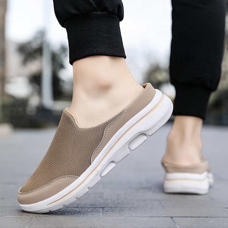 Mocasines de malla livianos sin cordones para hombre: mulas casuales cómodas y transpirables para caminar al aire libre en verano 2025 - $42.99 –P2
