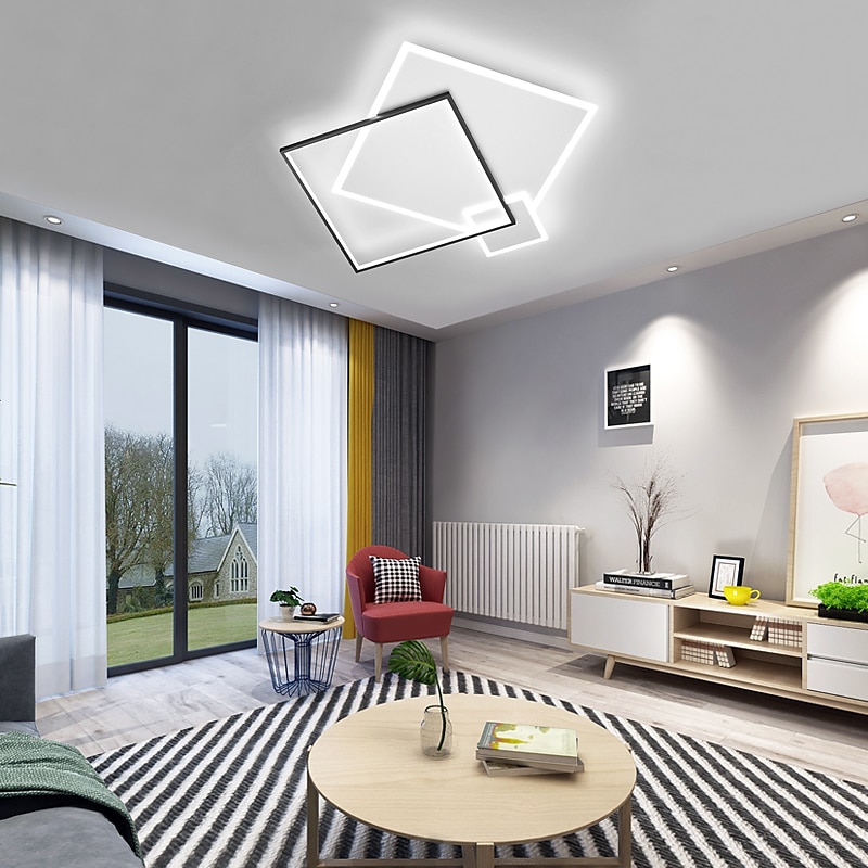 50cm ściemniane geometryczne kształty lampy sufitowe aluminium stylowe malowane wykończenia współczesny nowoczesny 220-240v 2025 - $253.79 –P9