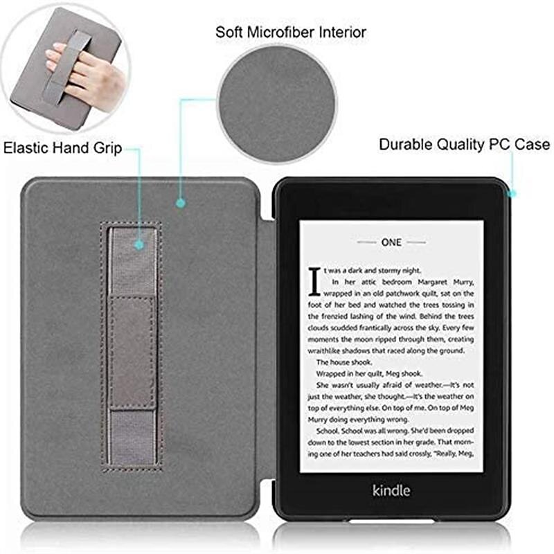 2025年 タブレット ケース カバー 用途 Amazon Kindle Paperwhite 6.8 '' 11日 2021年 ハンドル スマートオートウェイク / スリープ 全身保護 グラフィック プラスチック PUレザー  コレクション – $20.99 –P2
