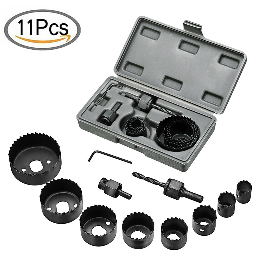 3-18Pcs Woodworking Hole Saw Set Drill Bit Carbon Steel 19-127mm Hole Cutter Set For Plasterboard Ceiling Wood Hole Saw Kit 2026 - $9.99 –P10
