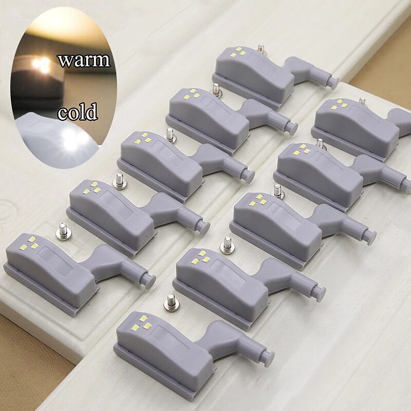 10PCS LED Cabinet Light LED Inner Hinge Lamp Closet Light Battery Wireless Lamp Universal Wardrobe Cupboard Sensor Lighting 2025 - $20.99 –P14