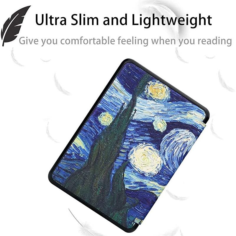 2025年 タブレット ケース カバー 用途 Amazon Kindle Paperwhite 6.8 '' 11日 2021年 ハンドル スマートオートウェイク / スリープ 全身保護 グラフィック プラスチック PUレザー  コレクション – $20.99 –P6