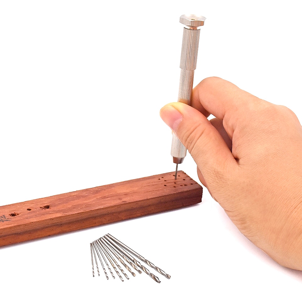 0.5-3mm Small Round Head Twist Drill Mini Micro Hand Drill Woodworking Drilling Tools Manual Twist Drill Bit Hand Tool Kit 2025 - $7.99 –P12