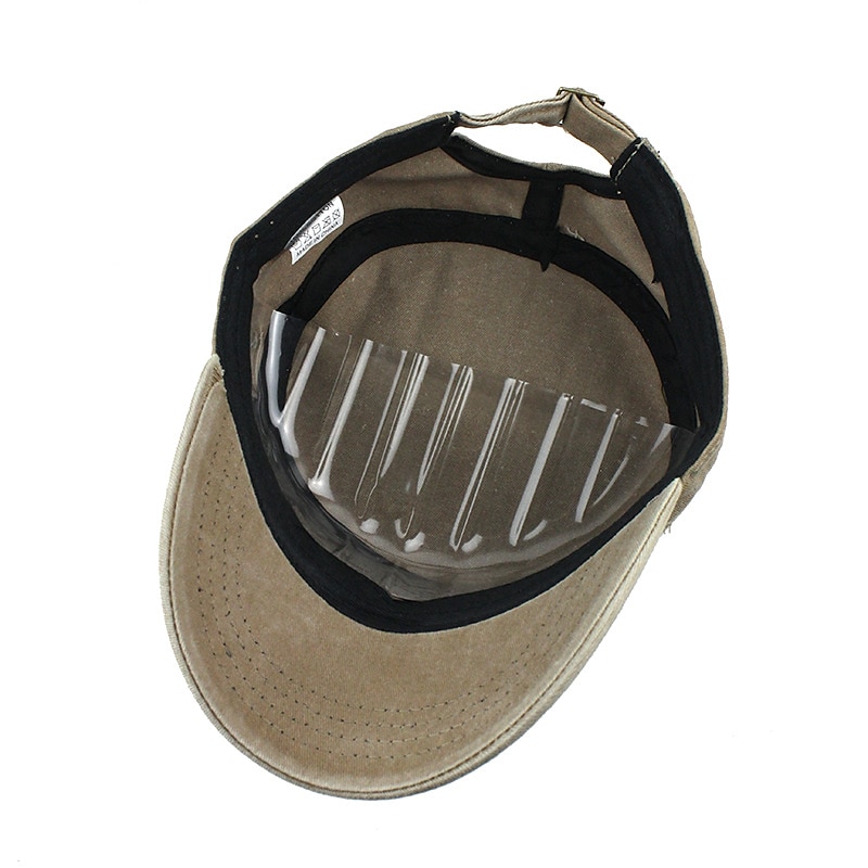 Four Seasons Casual Washed Cotton Flat Top Hat Unique Design Vintage Adjustable Fisher Caps Men Women Cap 2025 - $14.99 –P3