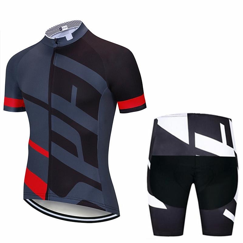 Per uomo Maglia da ciclismo con pantaloncini Manica Corta Mountain Bike MTB Ciclismo su strada Estate Blu Bianco Giallo Lettere & Numeri Bicicletta Cuscinetto 3D Asciugatura Rapida Tasca Posteriore del 2026 a $43.99 –P7