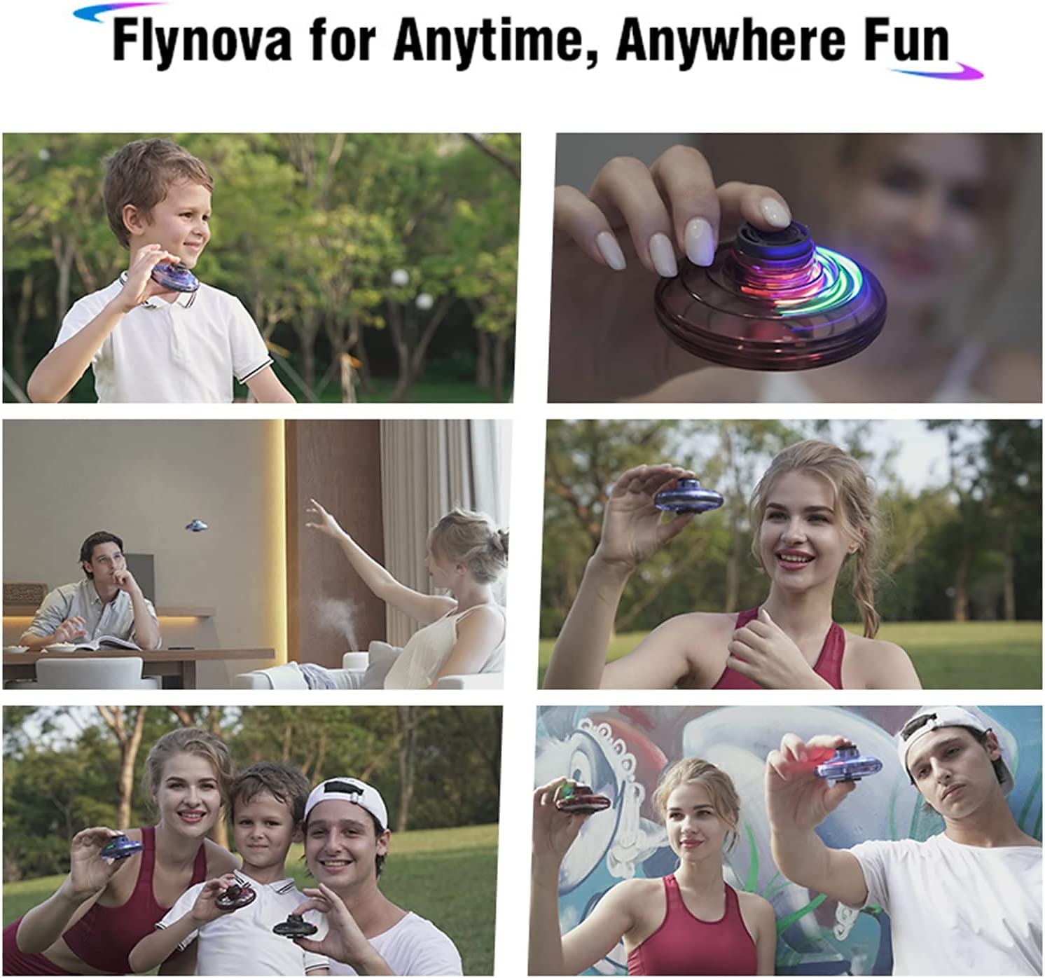 Fidget Spinner Fly UFO Mini Drone Boomerang Magic Hand Controlled Flying Spinner Toy for Kids Adult Officialfor Gift for Boy&Girls 2025 - $34.99 –P5
