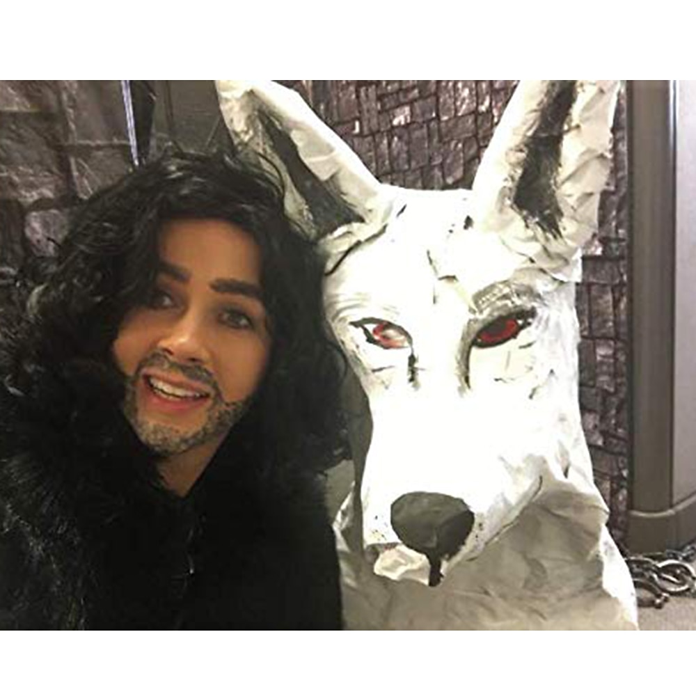 snow king peruk kort svart lockigt cosplay peruk för män cosplay herr halloween peruker 2025 - $24.99 –P1