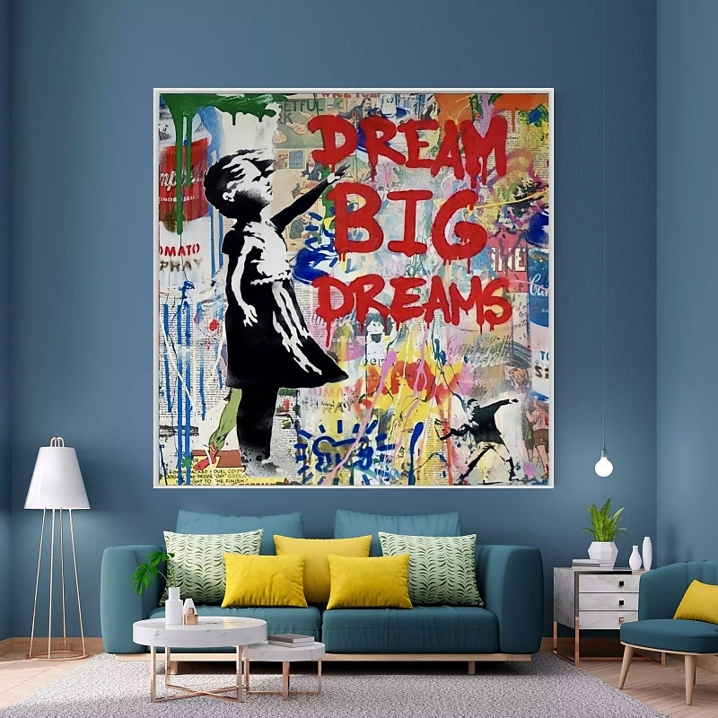 handgemaakte handgeschilderde olieverfschilderij wall street art meisje woondecoratie decor gerold canvas geen frame niet uitgerekt 2025 - $383.59 -P2