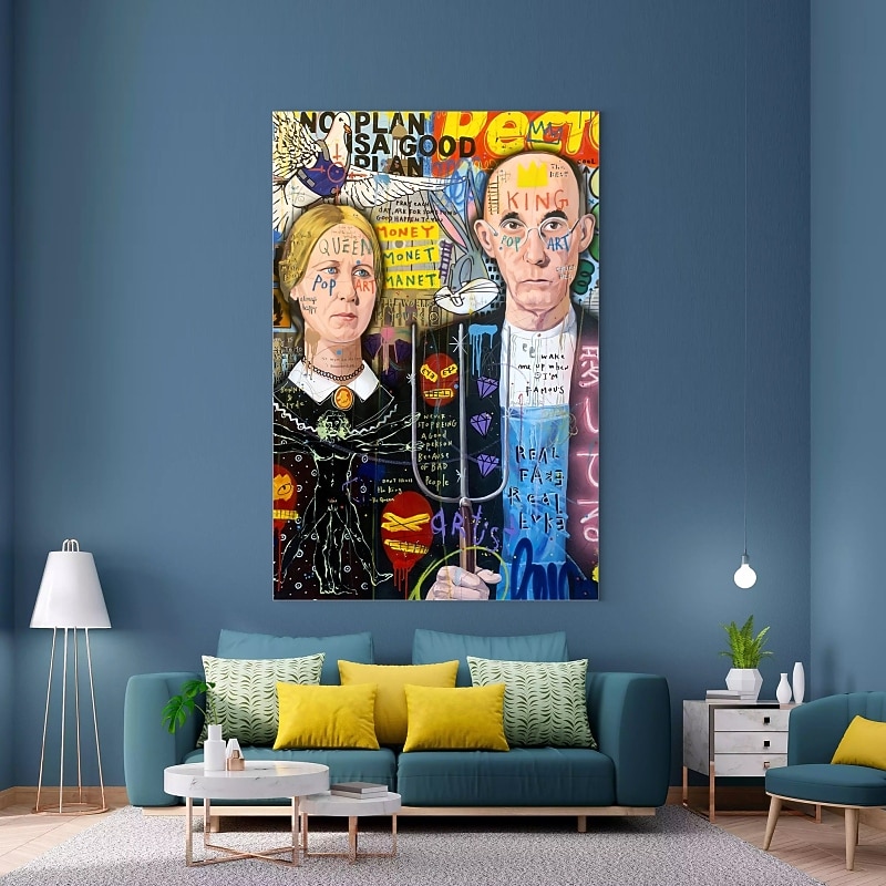 Ręcznie malowane obraz olejny wall street art mężczyźni i kobiety home decoration decor walcowane płótno bez ramki nierozciągnięte; 2026 - $948.49 –P5