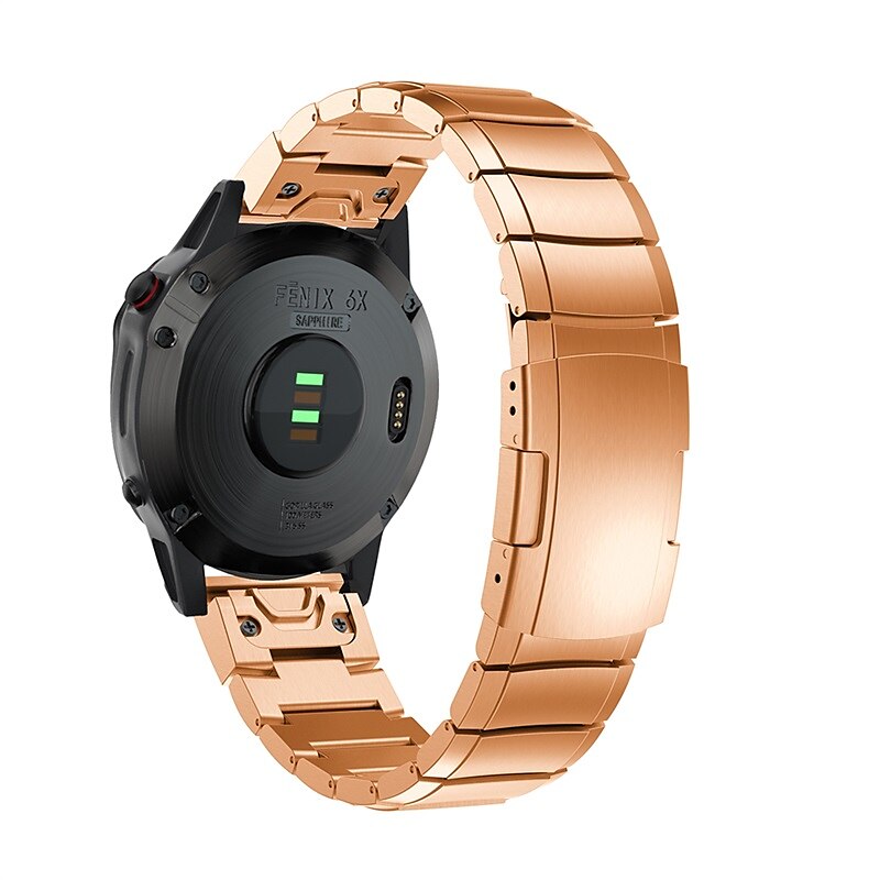 Pasek do zegarka na Garmin MARQ Descent G1 Fenix 7S Sapphire Solar / 6S Pro / 5S Plus Fenix 7 Sapphire Solar / 6 Pro / 5 Plus Forerunner 935 945 Stal nierdzewna Zastąpienie Pasek 20mm 22mm 26mm 2025 - $34.99 –P9