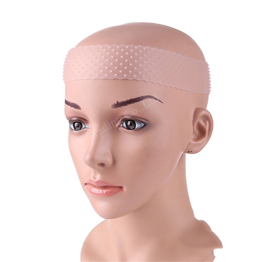 perruque en silicone bandeau perruque en silicone transparent bandes de cheveux bandeau en silicone antidérapant avec capuchon net de perruque et brosse de bord pour les femmes unisexe de 2025 ? $10.99 –P6