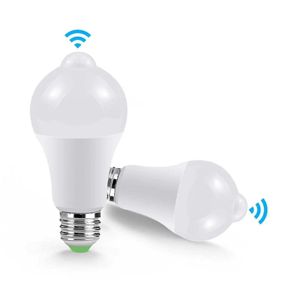 4 قطعة 9 واط E27 LED ليلة ضوء لمبة مصباح مع مستشعر حركة البير استشعار كشف الحركة A60 A19220 فولت 2025 - $34.99 –P1