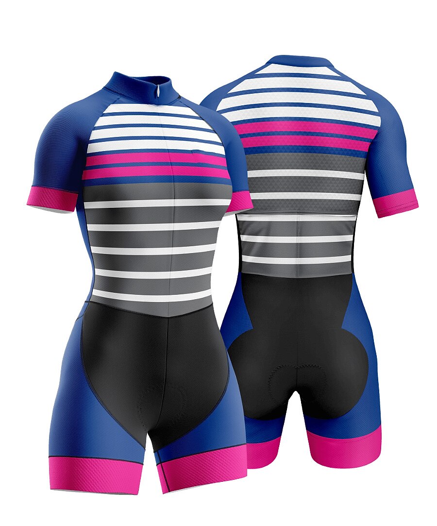 Naisten Triathlon Tri -puku Lyhythihainen triatlon Hopea Tumman harmaa Metsän vihreä Kuvitettu Pyörä Lycra Urheilu Kuvitettu Vaatetus 2025 - $47.99 –P7