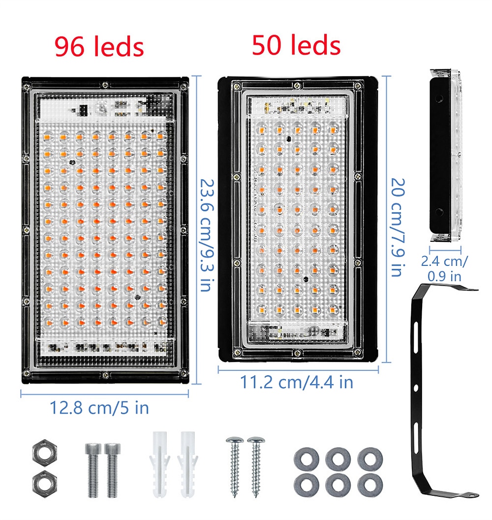 1/2 قطعة led النبات تنمو أضواء الطيف الكامل لمبة phytolamp للنباتات ضوء مصباح الزراعة المائية الدفيئة زهرة البذور تنمو خيمة 2025 - $20.99 –P2