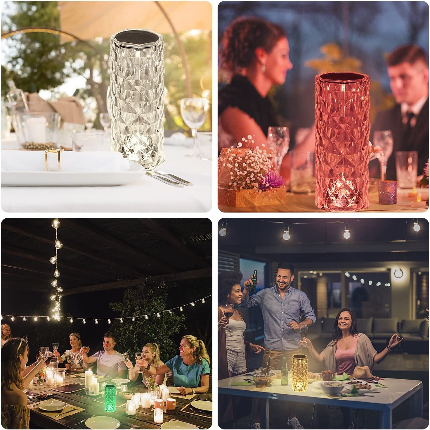 Crystal Table Lamp 16 Colors Change Touch Remote Control Modern Bedside Table Lamp USB Rechargeable Rose Desk Lamp Night Light for Valentines Bedroom Living Room Dinner Bar Decoration 2025 - $28.99 –P9
