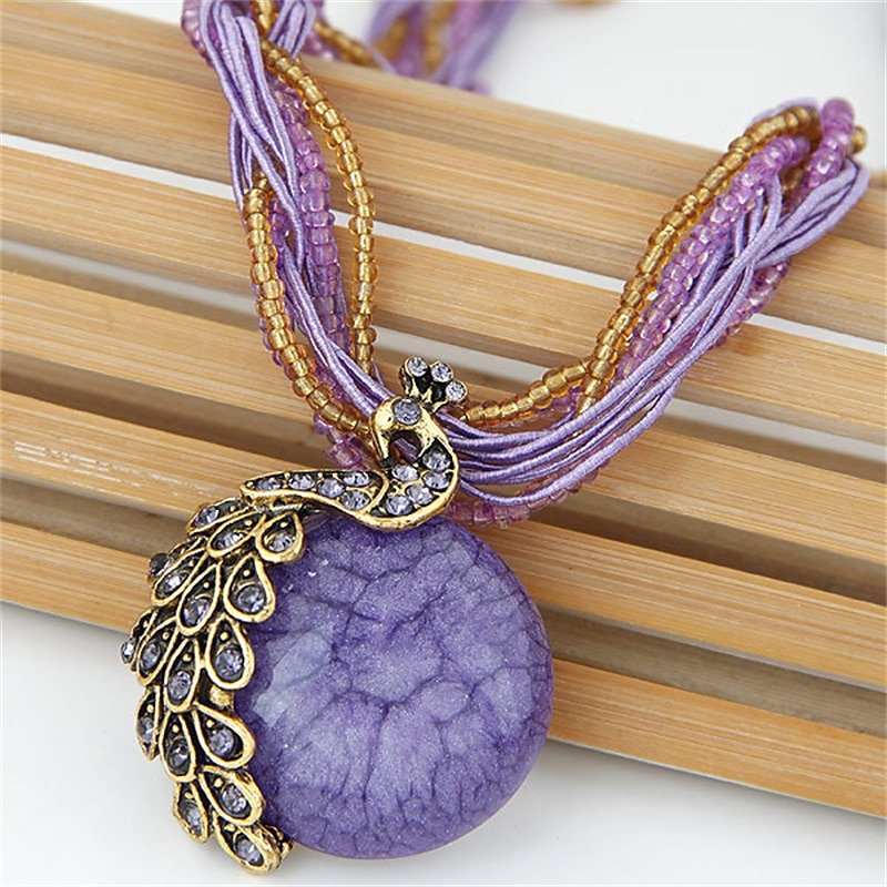 Mujer Collares Estilo Étnico Calle Gema Collares 2025 - $12.99 –P5