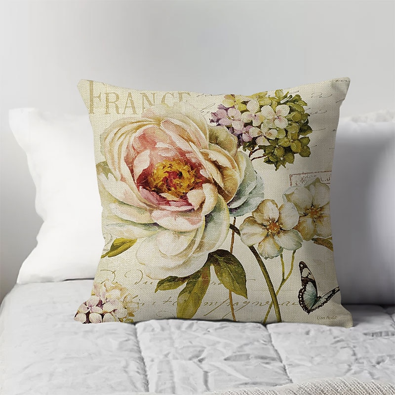 capa de almofada lateral dupla floral 4 unidades quadradas decorativas macias capa de almofada capa de almofada fronha para sala de estar do quarto almofada interior lavável à máquina de qualidade de 2025 por $28.99 –P9