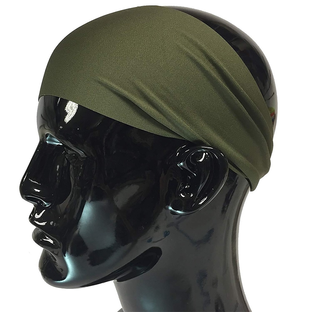 Diadema deportiva para hombre, 4 Uds., banda para el sudor, entrenamiento deportivo, pista y campo, diadema elástica que absorbe la humedad, diadema unisex 2025 - $16.49 –P10
