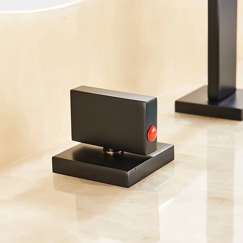 βρύση μπανιέρας κατάστρωμα πολλαπλών οπών τοποθετημένο με χέρι ντους, μπρούτζινη βρύση πλήρωσης μπανιέρας 5 τρύπες 3 λαβή χρωμίου 2025 - $242.99 –P6