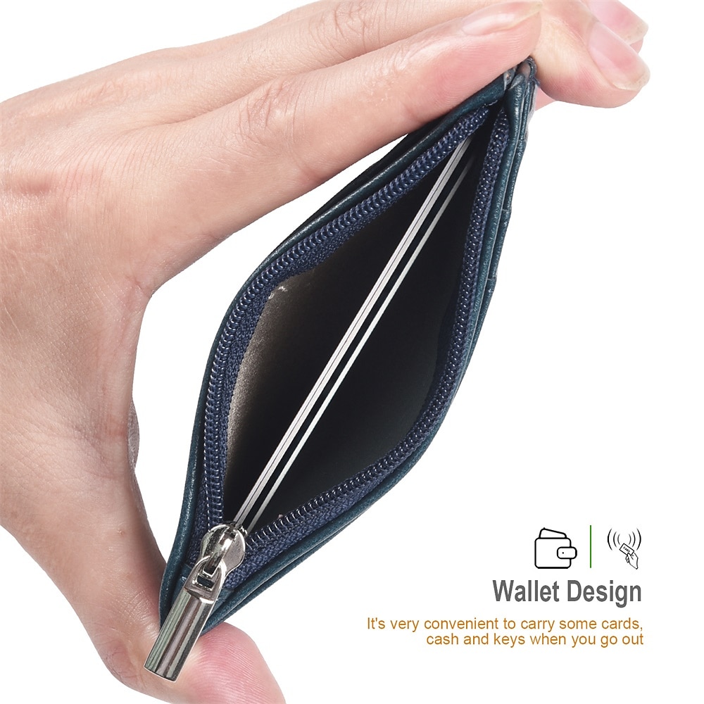 Leather Credit Card Holder Men Women Rfid Business ID Badge Case Porte Bus Card Pass Name Card Cover Slim Wallet With Lanyard 2025 - $18.99 –P6