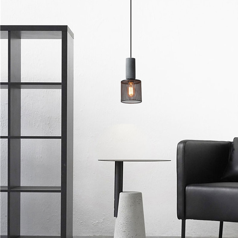 6 cm pendel enkelt design øy design pendel metall malt finish vintage nordisk stil 85-265v 2025 - $127.99 –P9