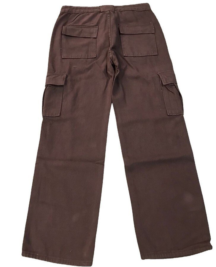 Women‘s Cargo Khaki Pants Trousers Kim Full Length 100% Cotton Baggy Micro-elastic Mid Waist Fashion Casual Weekend Brown S M Summer Spring &  Fall 2023 - US $34.99 –P4