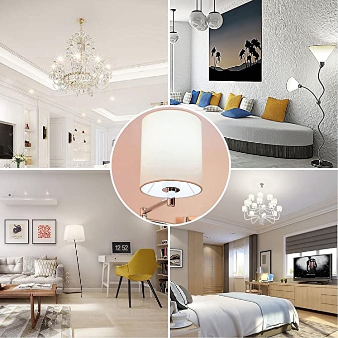 12stk 6w stearinlys kandelaber led lyspære 600lm e14 c37 20 led perler smd 2835 60w halogen tilsvarende varm kald hvit 110-240v 2025 - $31.99 –P4