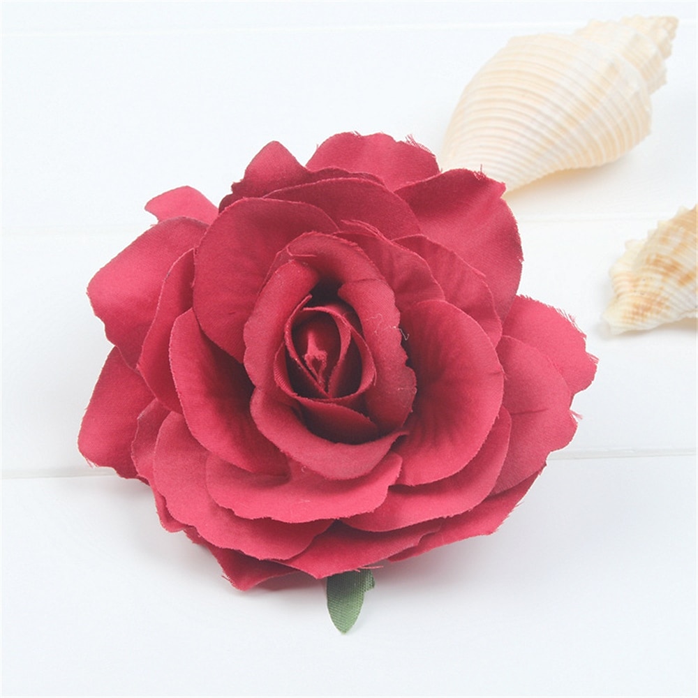flocage tissu rose pinces à cheveux tissu cheveux accessoires riche rose pinces à cheveux mariage mode fleur pinces à cheveux bord clips de 2025 ? $6.99 –P13