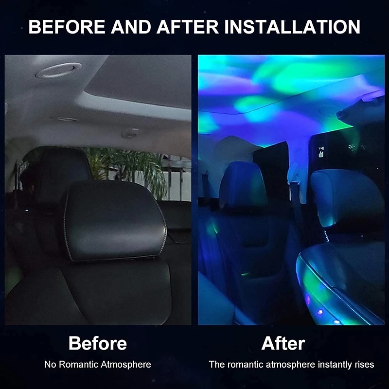 dj verlichting geluid party auto usb mini disco bal lichten rgb multi kleur auto sfeer kamer decoraties lamp magische stroboscoop 2026 - $14.99 –P7