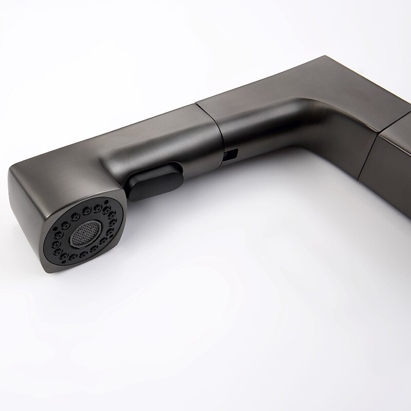 Mitigeur d'évier de salle de bain corps relevable bec verseur à 2 modes, robinet de lavabo en laiton rotatif à 360 ° monté sur le pont, avec robinet de cuve d'eau chaude et froide de 2025 ? $178.99 –P8