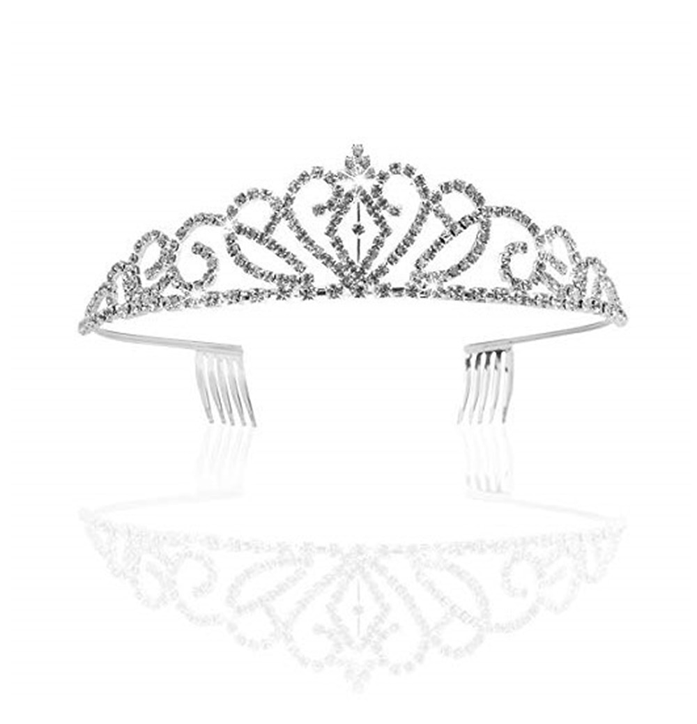 didder argento diadema di cristallo corone per le donne ragazze elegante principessa corona con pettini diademi per le donne da sposa da sposa prom compleanno cosplay costumi di halloween accessori del 2026 a $13.62 –P2