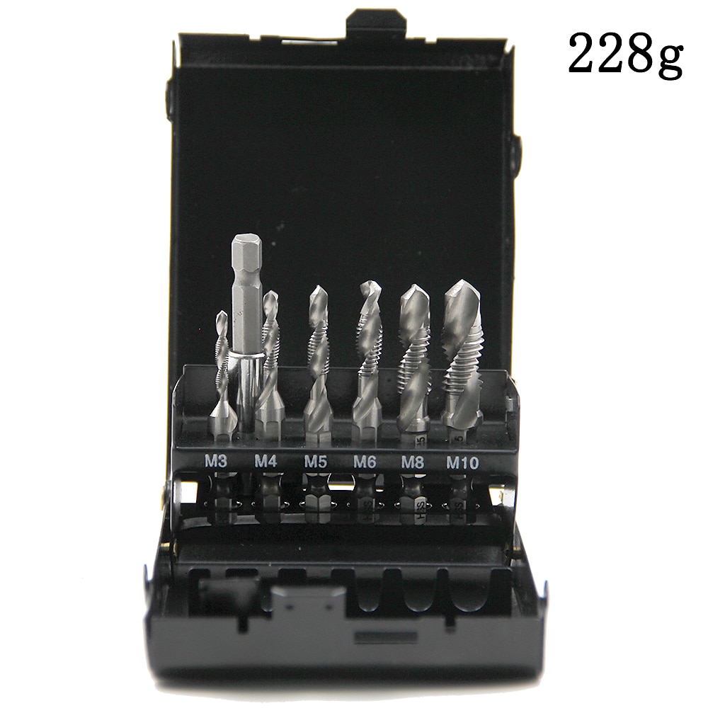 6pc HSS Composite Tap 60mm Extension Rod Drilling And Tapping Machine With Hole Tapping And Chamfering Tool Set 2025 - $21.99 –P16