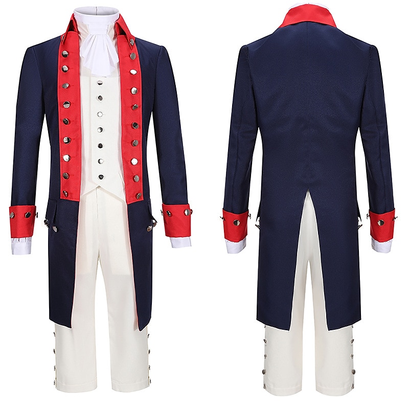 set con camicia gilet trench pantaloni parrucca coloniale 2*berretti per parrucca abito vittoriano da uomo alexander hamilto retro vintage rococò 17th secolo costume cosplay halloween masquerade del 2025 a $151.99 –P4