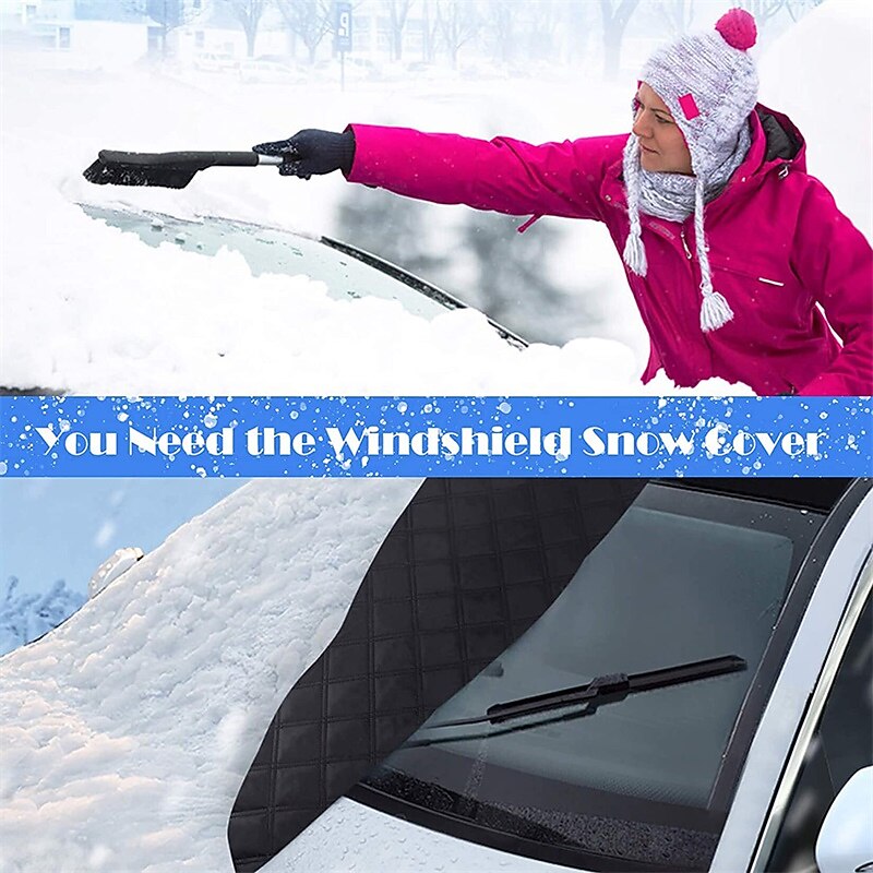 2025年 車のフロントガラスカバー 4 層磁気不凍液サンシェード雪霜氷雨カバープロテクター反射ストリップオールシーズン  コレクション – $22.99 –P8