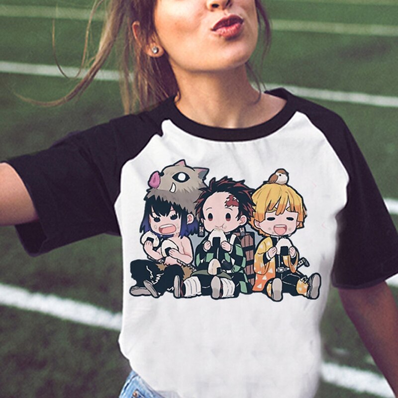 Kamado Nezuko Kamado Tanjiro Póló Anime Rajzfilmfigura Állat minta 3D Grafikus Utcai stílus Kompatibilitás Páros Férfi Női Felnőttek Tini 3D nyomtatás 2025 - $17.49 –P5