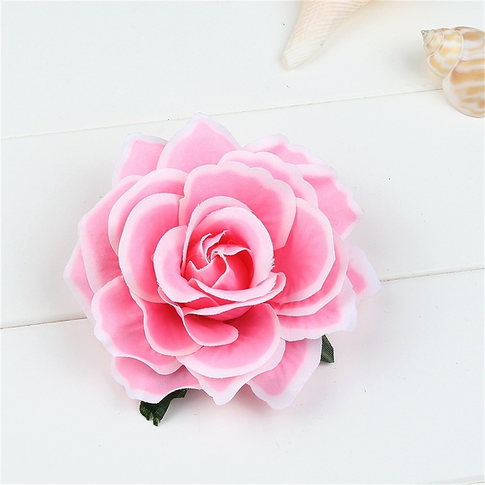 flocage tissu rose pinces à cheveux tissu cheveux accessoires riche rose pinces à cheveux mariage mode fleur pinces à cheveux bord clips de 2025 ? $6.99 –P1