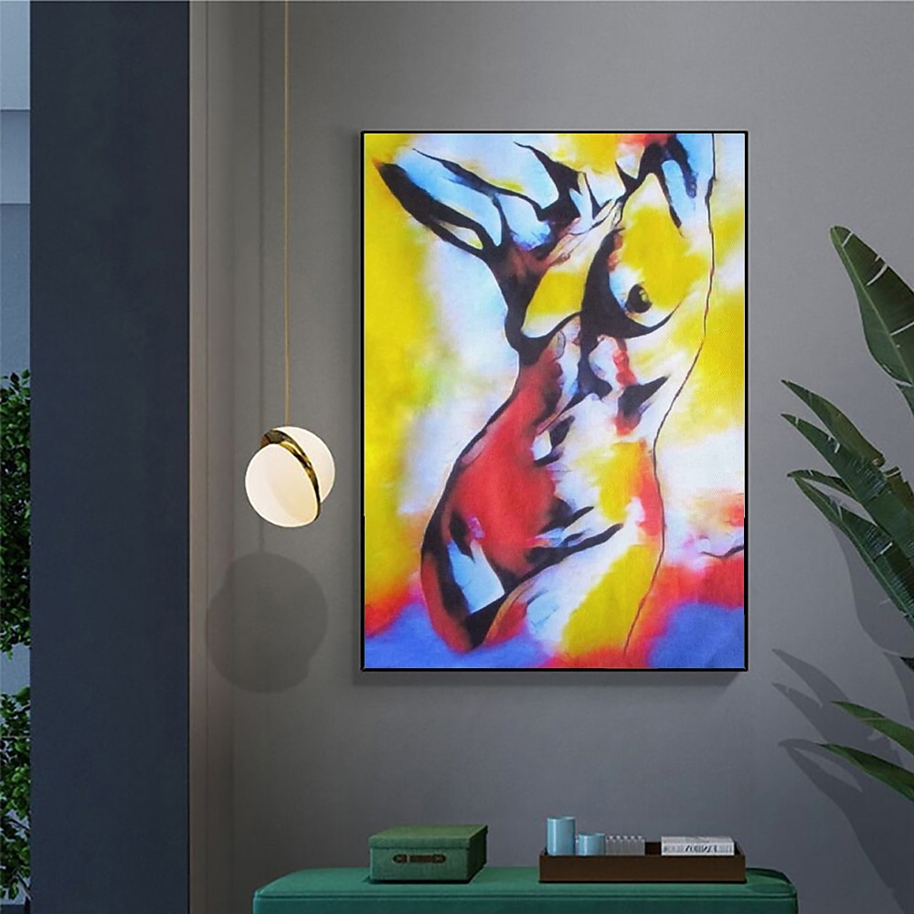 ruční olejomalba plátno nástěnná umělecká dekorace moderní ženské nahé lidské tělo pro domácí dekoraci válcované bezrámové nenatažené malby 2026 - $80.99 –P8