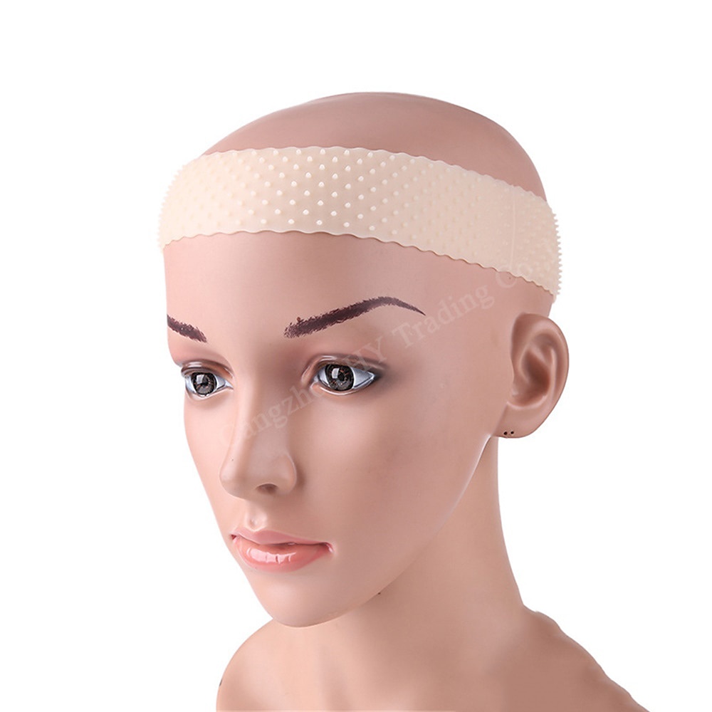 perruque en silicone bandeau perruque en silicone transparent bandes de cheveux bandeau en silicone antidérapant avec capuchon net de perruque et brosse de bord pour les femmes unisexe de 2025 ? $10.99 –P5