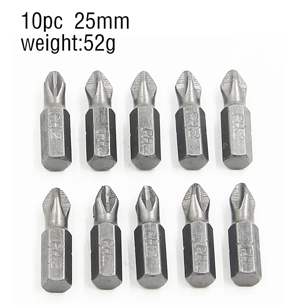 Противоскользящая магнитная головка с крестообразной головкой, высокая твердость, ручная дрель, винт, электрическая отвертка 25, 50, 70, 90, 100, 125, 150 мм, ph2 2026 - $7.99 –P3