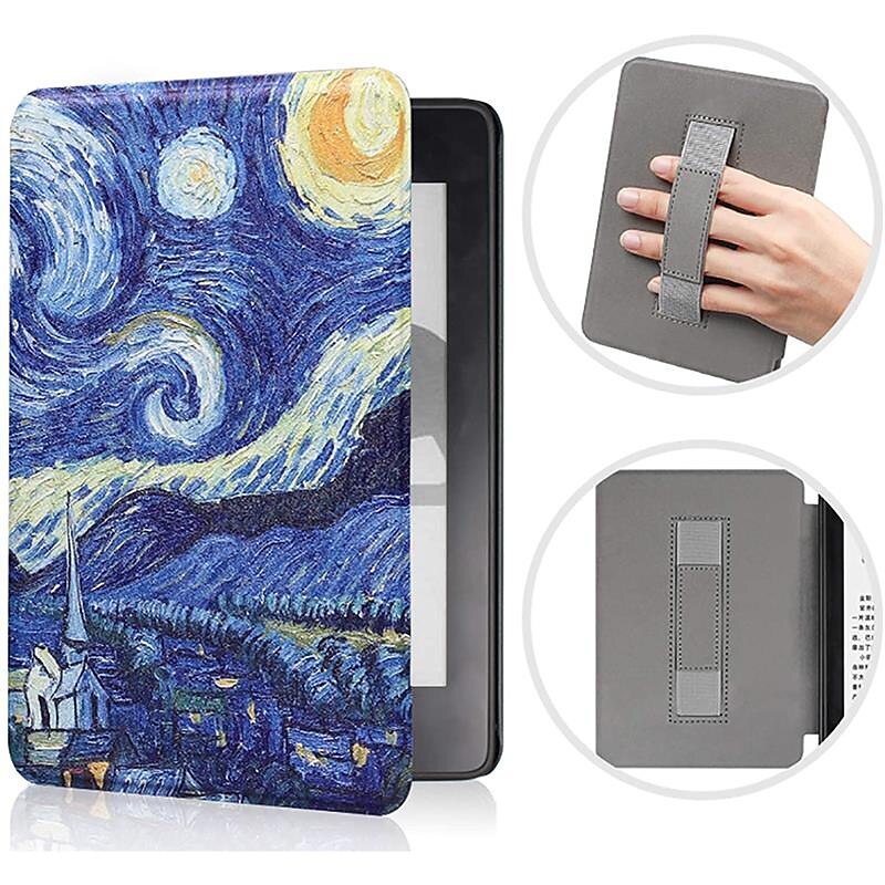 2025年 タブレット ケース カバー 用途 Amazon Kindle Paperwhite 6.8 '' 11日 2021年 ハンドル スマートオートウェイク / スリープ 全身保護 グラフィック プラスチック PUレザー  コレクション – $20.99 –P1