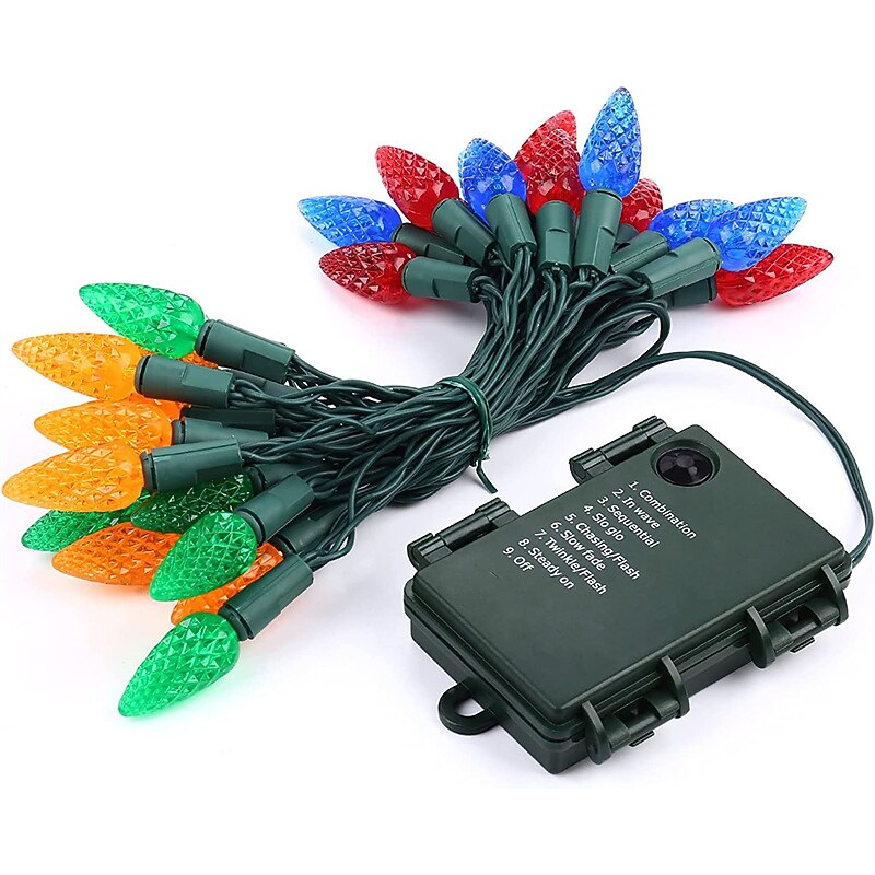 Battery Operated Fairy Lights Color Changing String Light With Remote, 16.4FT 1-Pack Twinkle LED Lights USB Plug Or Battery Powered, Outdoor Christmas Decorations For Bedroom Party Indoor